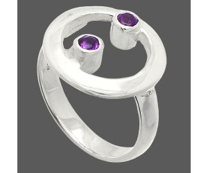 African Amethyst Ring size-7 SDR236784 R-1540, 3x3 mm