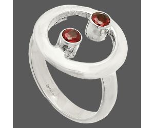 Hessonite Garnet Ring size-6 SDR236786 R-1540, 3x3 mm