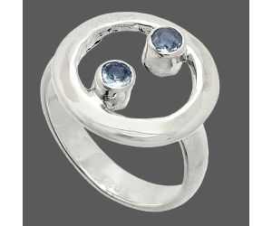 Aquamarine Ring size-5.5 SDR236802 R-1540, 3x3 mm