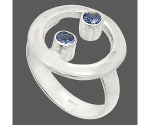 Iolite Ring size-5 SDR236805 R-1540, 3x3 mm