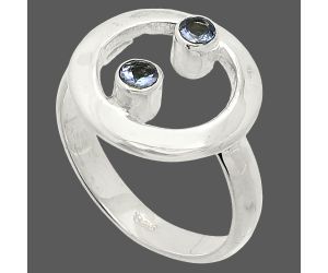 Iolite Ring size-9 SDR236807 R-1540, 3x3 mm