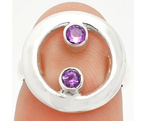 African Amethyst Ring size-5 SDR236815 R-1540, 3x3 mm