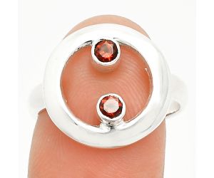Hessonite Garnet Ring size-8 SDR236821 R-1540, 3x3 mm