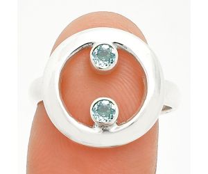 Aquamarine Ring size-8 SDR236838 R-1540, 3x3 mm