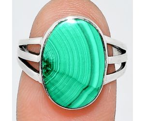 Malachite Eye Ring size-7 SDR236896 R-1003, 11x15 mm