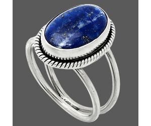 Lapis Lazuli Ring size-8 SDR236979 R-1068, 10x15 mm