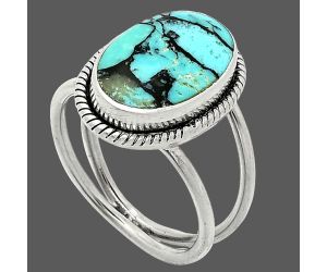 Lucky Charm Tibetan Turquoise Ring size-8.5 SDR236992 R-1068, 10x15 mm