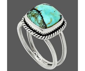 Lucky Charm Tibetan Turquoise Ring size-7 SDR236997 R-1068, 10x10 mm