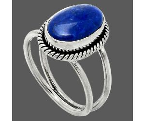 Lapis Lazuli Ring size-7 SDR236999 R-1068, 9x13 mm