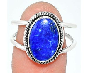 Lapis Lazuli Ring size-8 SDR237005 R-1068, 9x13 mm