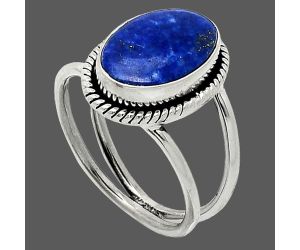 Lapis Lazuli Ring size-8 SDR237005 R-1068, 9x13 mm