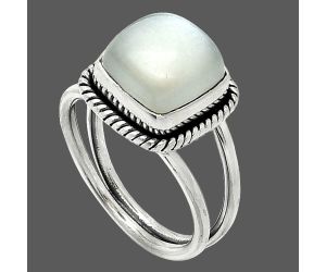 Srilankan Moonstone Ring size-7 SDR237023 R-1068, 10x10 mm