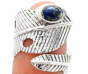 Adjustable Feather - Lapis Lazuli Ring size-8 SDR237047 R-1473, 5x7 mm