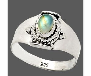 Rainbow Moonstone Ring size-7 SDR237191 R-1397, 4x6 mm