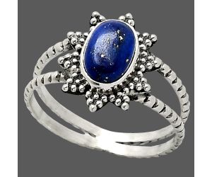 Lapis Lazuli Ring size-9 SDR237208 R-1095, 6x9 mm