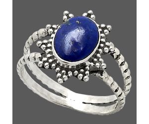 Lapis Lazuli Ring size-7 SDR237213 R-1095, 7x9 mm