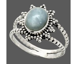 Angelite Ring size-7 SDR237214 R-1095, 7x9 mm