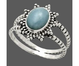 Angelite Ring size-8 SDR237220 R-1095, 7x9 mm