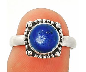 Lapis Lazuli Ring size-6.5 SDR237231 R-1725, 8x8 mm