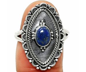Lapis Lazuli Ring size-7.5 SDR237313 R-1557, 5x7 mm