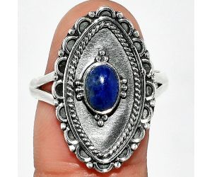 Lapis Lazuli Ring size-8.5 SDR237322 R-1557, 5x7 mm