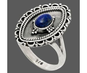 Lapis Lazuli Ring size-8.5 SDR237322 R-1557, 5x7 mm