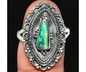 Ethiopian Opal Rough Ring size-6.5 SDR237327 R-1557, 4x10 mm