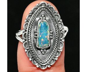 Ethiopian Opal Rough Ring size-6.5 SDR237328 R-1557, 4x10 mm
