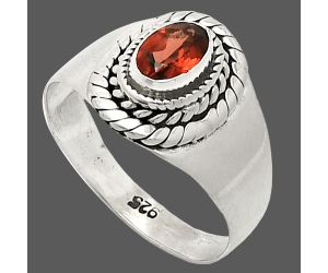 Hessonite Garnet Ring size-7 SDR237332 R-1278, 4x6 mm