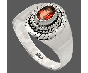 Hessonite Garnet Ring size-7 SDR237336 R-1278, 4x6 mm
