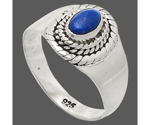 Lapis Lazuli Ring size-7 SDR237339 R-1278, 4x6 mm