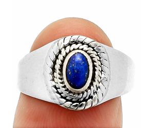 Lapis Lazuli Ring size-8 SDR237345 R-1278, 4x6 mm