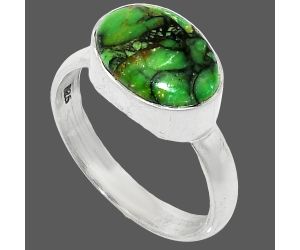 Green Matrix Turquoise Ring size-7 SDR237407 R-1057, 8x11 mm