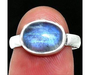 Rainbow Moonstone Ring size-7 SDR237432 R-1057, 8x11 mm