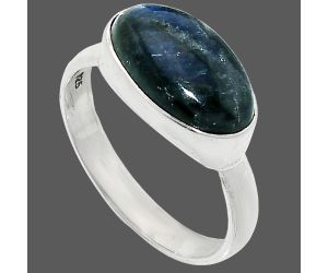 Blue Fire Labradorite Ring size-8 SDR237440 R-1057, 8x14 mm