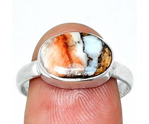 Spiny Oyster Turquoise Ring size-9 SDR237441 R-1057, 9x13 mm
