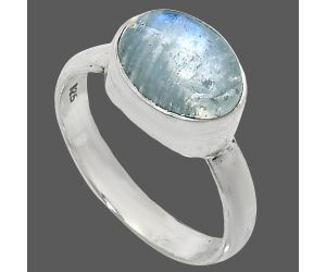 Rainbow Moonstone Ring size-7 SDR237466 R-1057, 8x10 mm