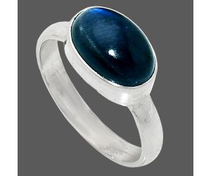 Blue Fire Labradorite Ring size-8 SDR237469 R-1057, 8x12 mm