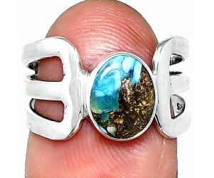 Spiny Oyster Turquoise Ring size-7 SDR237474 R-1162, 7x9 mm