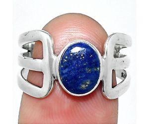 Lapis Lazuli Ring size-8.5 SDR237501 R-1162, 7x9 mm
