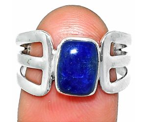 Lapis Lazuli Ring size-8.5 SDR237502 R-1162, 7x9 mm