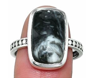 Mexican Cabbing Fossil Ring size-9.5 SDR237554 R-1060, 10x17 mm