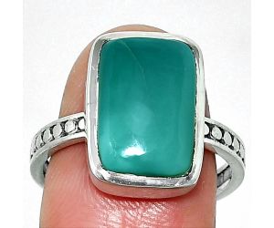 Natural Rare Turquoise Nevada Aztec Mt Ring size-9 SDR237573 R-1060, 10x15 mm