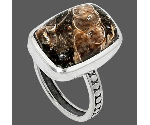 Turtella Jasper Ring size-7 SDR237584 R-1060, 12x16 mm