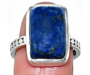 Lapis Lazuli Ring size-8 SDR237590 R-1060, 11x16 mm