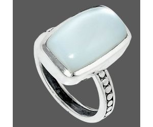 Srilankan Moonstone Ring size-7 SDR237592 R-1060, 10x16 mm