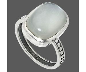 Srilankan Moonstone Ring size-9 SDR237593 R-1060, 11x14 mm