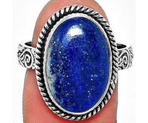 Lapis Lazuli Ring size-8.5 SDR237611 R-1067, 11x17 mm