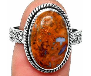 Rare Cady Mountain Agate Ring size-9.5 SDR237614 R-1067, 11x17 mm