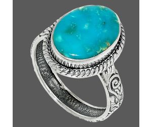 Natural Rare Turquoise Nevada Aztec Mt Ring size-8.5 SDR237640 R-1067, 11x15 mm